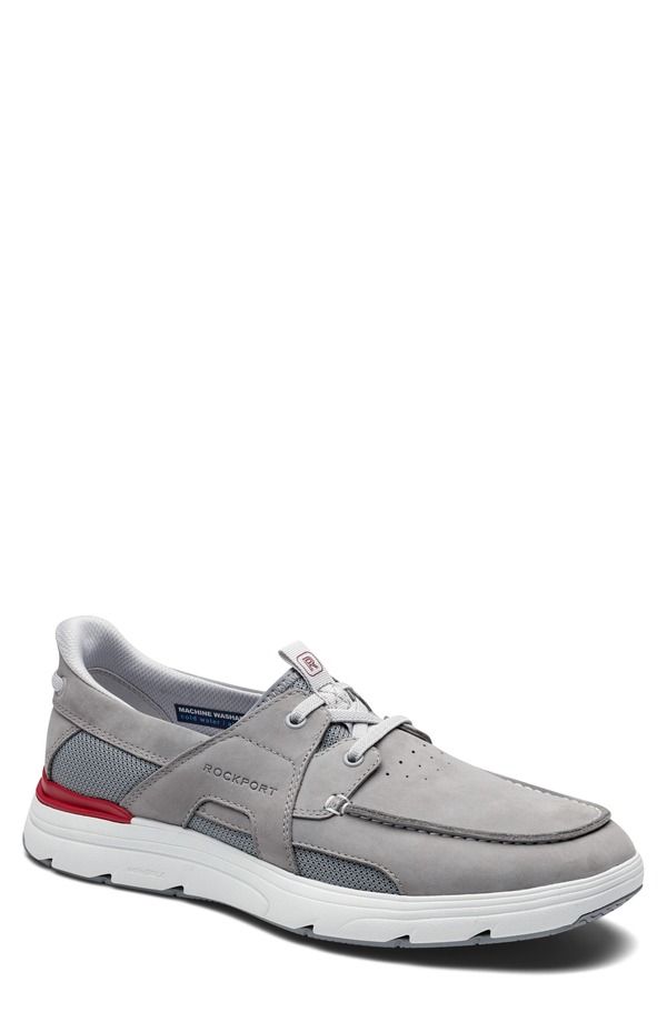 ロックポート メンズ シューズ スニーカー Rockport Seadon Boat Shoe Light Grey グレー