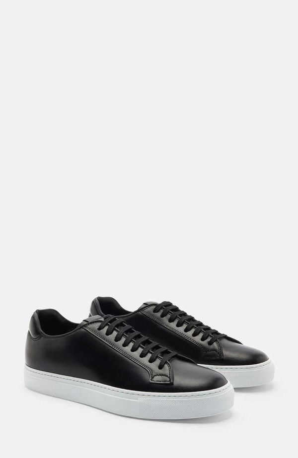 スカロッソ メンズ シューズ スニーカー SCAROSSO Ugo Sneakers Black Calf ブラック
