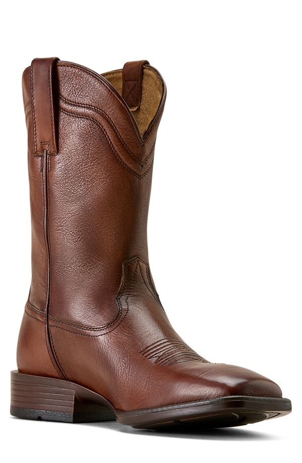 アリアト メンズ シューズ ブーツ・レインブーツ Ariat Alden Wide Square Toe Western Boot Brown ブラウン