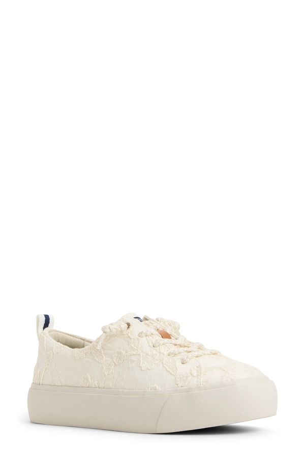 スペリー レディース シューズ スニーカー レース Sperry Cove LacetoToe Sneaker Cream クリーム