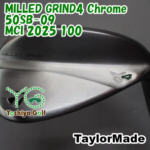 ウェッジ テーラーメイド MILLED GRIND4 Chrome 50SB-09/MCI 2025 100
