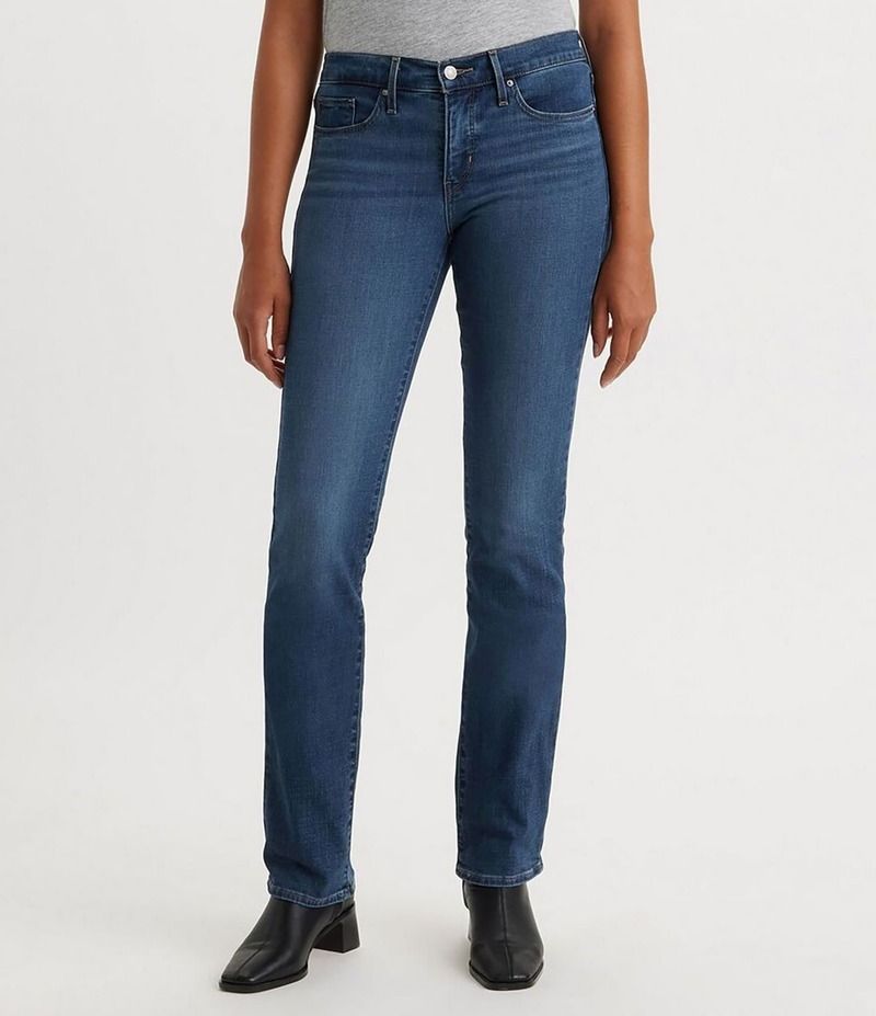 リーバイス レディース ボトムス デニムパンツ ストレート ジーンズ LevisR 314 Mid Rise Shaping Straight Leg Jeans Lapis Loft