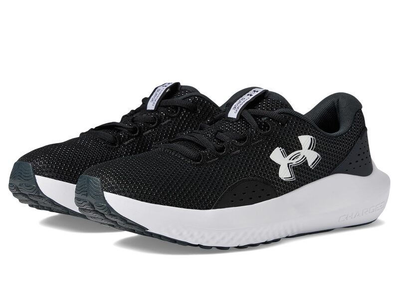 アンダーアーマー レディース シューズ スニーカー Under Armour Charged Surge 4 BlackAnthraciteWhite ホワイト