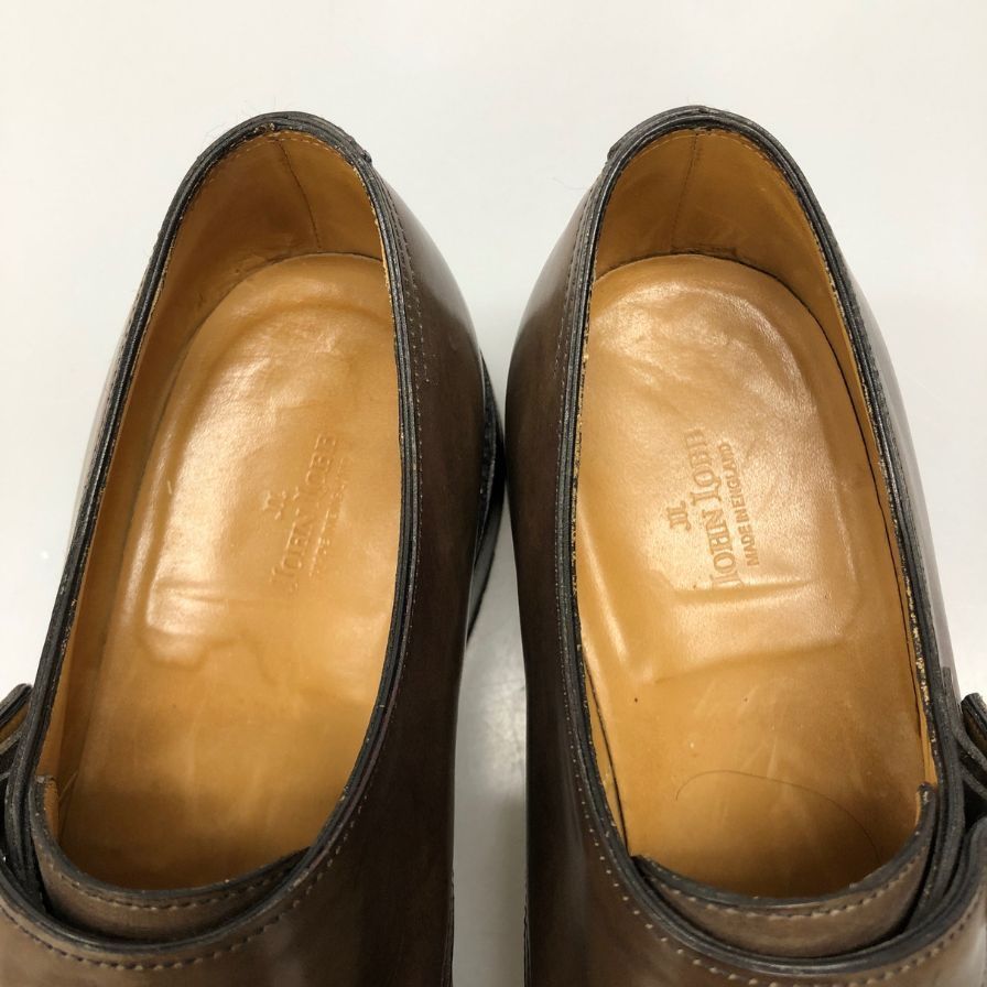 ジョンロブ ダブルモンク ウィリアム カーフ ブラウン UK6.5E メンズ JOHN LOBB WILLIAM ビジネスシューズ 約25.0cm【LA】【中古】 ジョンロブ ダブルモンク ウィリアム カーフ ブラウン UK6.5E メンズ