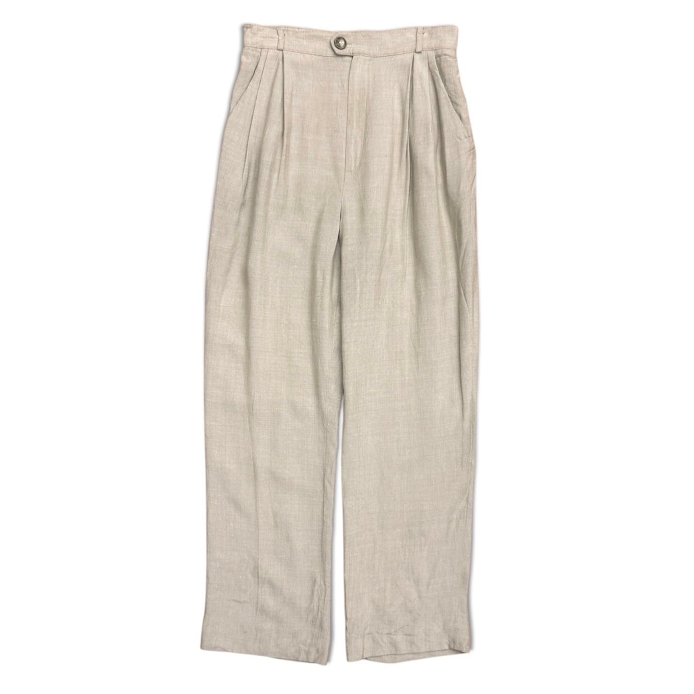 【VINTAGE LINEN PANTS】リネンパンツ　SLACKS スラックス　⑤