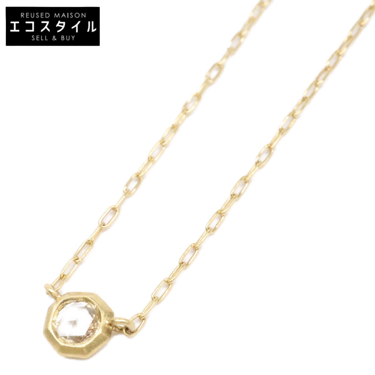hum ローズカットダイヤ　ネックレス　k18 hum ハム K18 0.08 ローズカットダイヤモンド - メルカリ