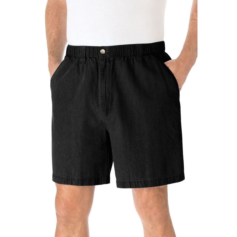 キングサイズ レディース ボトムス ハーフパンツ・ショーツ トール ショートパンツ KingSize Mens Big Tall Knockarounds 6 PullOn Shorts Black