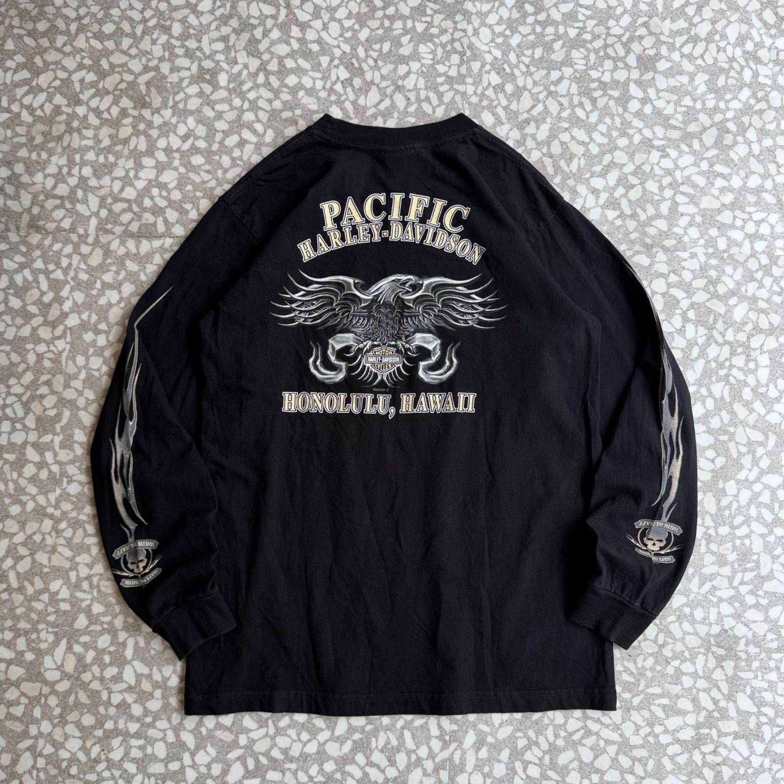 Archive アーカイブ Y2K ] HARLEY-DAVIDSON / 00's usa製 flame ls