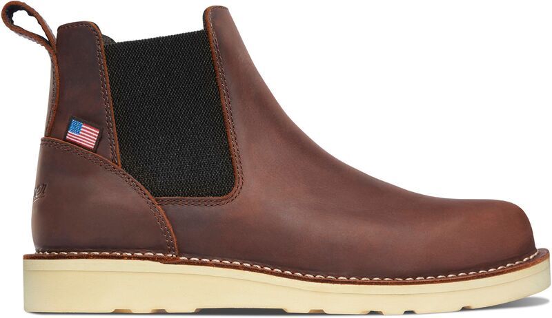 ダナー メンズ シューズ ブーツ・レインブーツ Tシャツ チェルシー Danner Mens Bull Run 6 Chelsea Steel Toe Work Boots Brown ブラウン