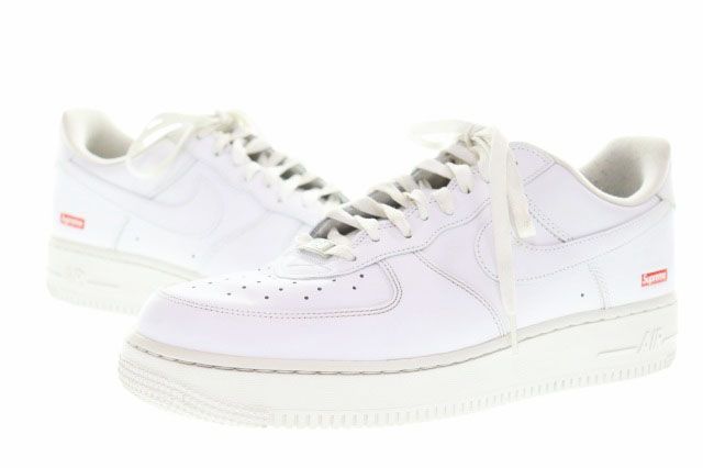 ナイキ NIKE × SUPREME AIR FORCE 1 30.5cm シュプリーム コラボ エア フォース ロー ホワイト 白 【ブランド古着ベクトル】【中古】☆AA★▲■260621