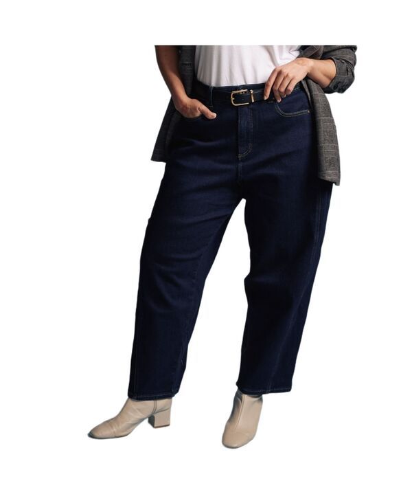 ユニバーサル スタンダード レディース ボトムス デニムパンツ ジーンズ Universal Standard Womens Dakota Twisted Leg Jeans Dark indigo