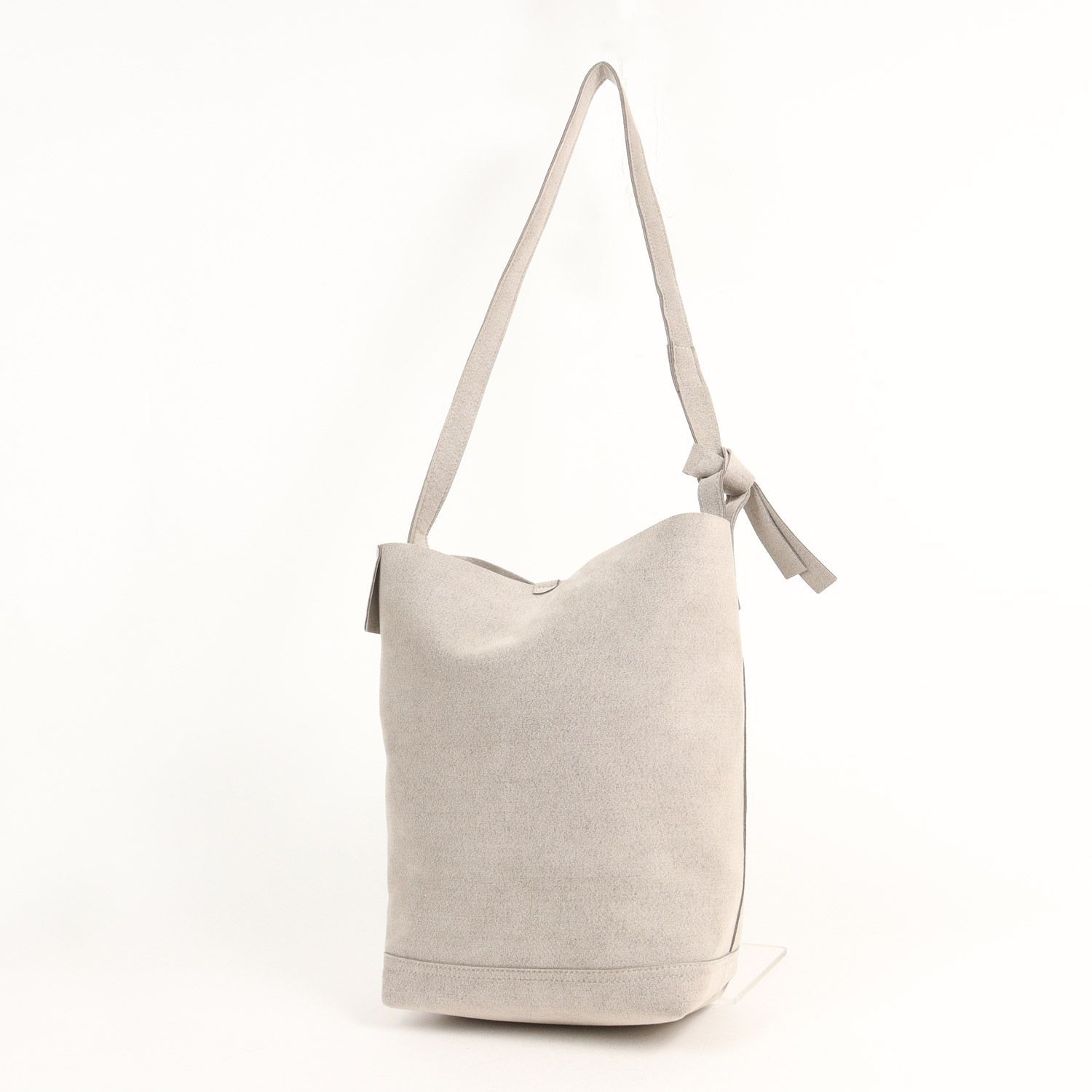 【美品】  zattu / ザッツ | マイクロファイバースエード ショルダーバッグ / ユニセックス | グレー系 | メンズ 美品】zattu ザッツ バッグ ヘザーグレー マイクロファイバースエード