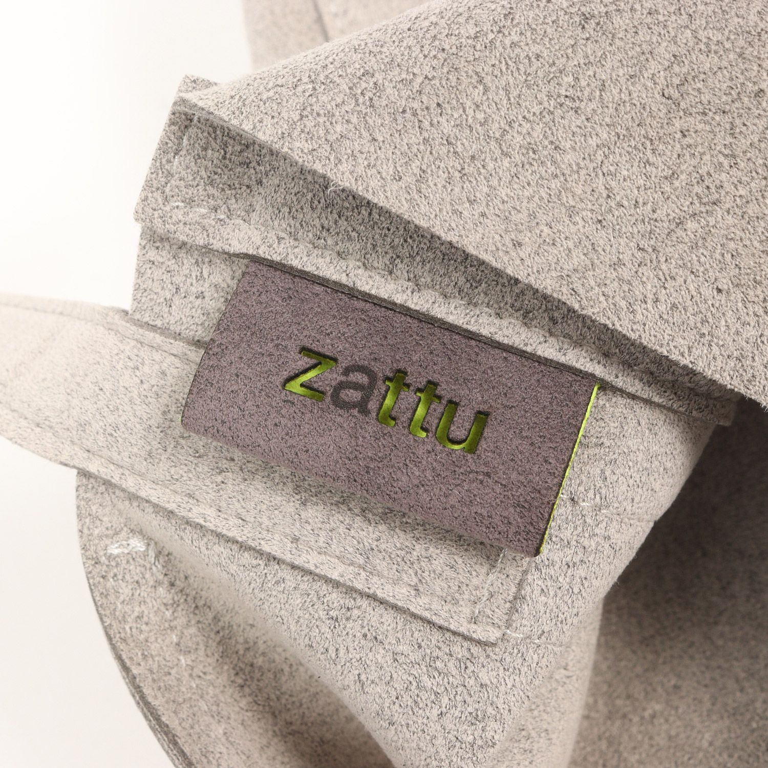 美品】zattu ザッツ バッグ ヘザーグレー マイクロファイバースエード
