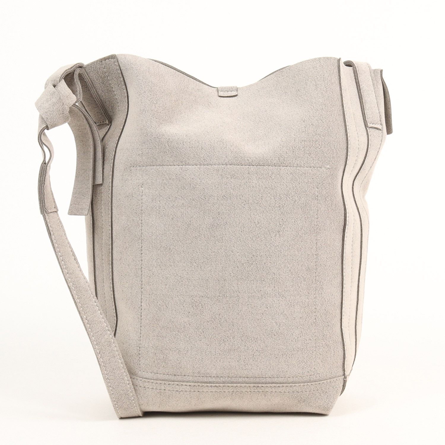 【美品】  zattu / ザッツ | マイクロファイバースエード ショルダーバッグ / ユニセックス | グレー系 | メンズ 美品】zattu ザッツ バッグ ヘザーグレー マイクロファイバースエード