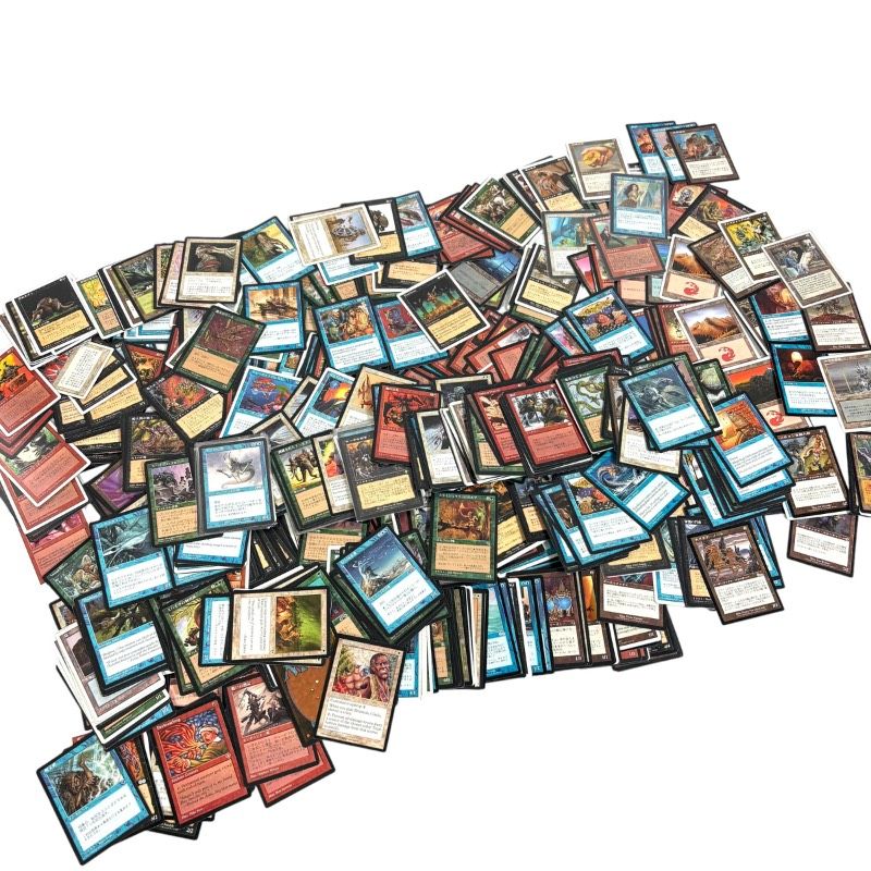 【現状品】MTG Magic: The Gathering トレーディングカード 大量まとめ売り 約1.28kg スリーブ付 日本語 英語 混在