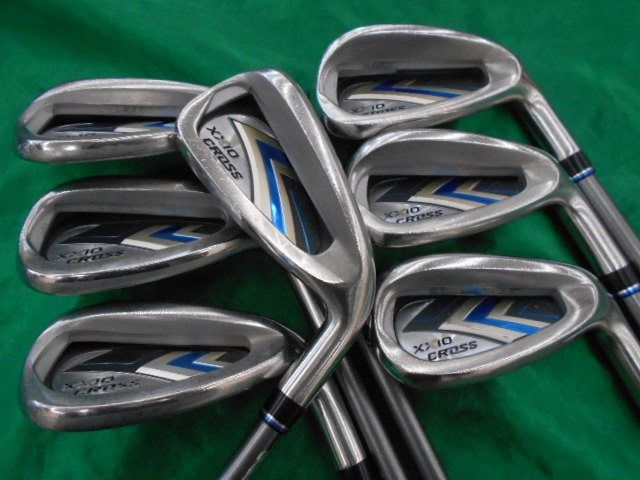 【中古】アイアンセット ダンロップ ゼクシオCROSS 2021◆MH2000 7本セット◆S◆25[8985]