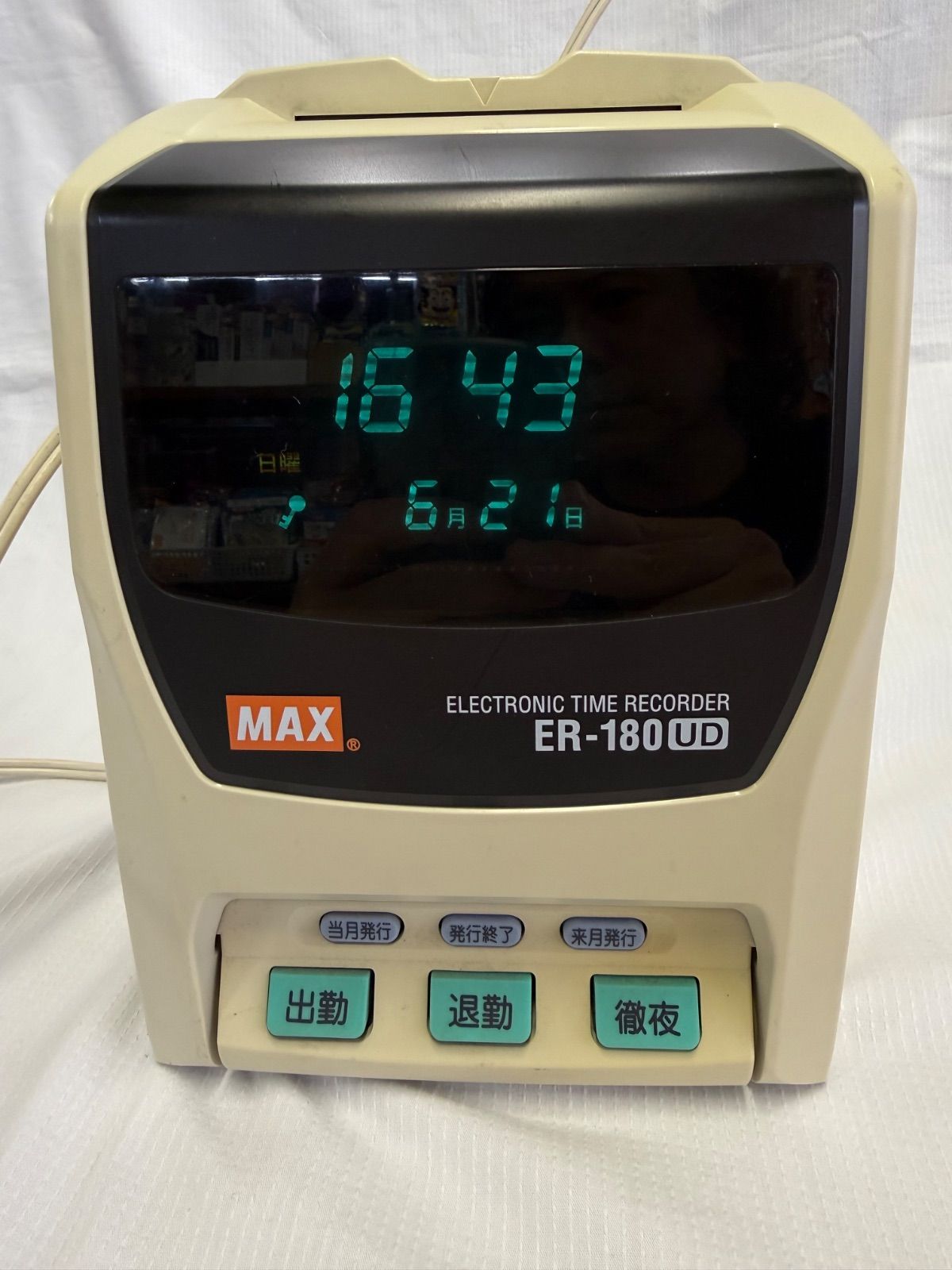 MAX 電子タイムレコーダー ER-180UD 本体 - メルカリ