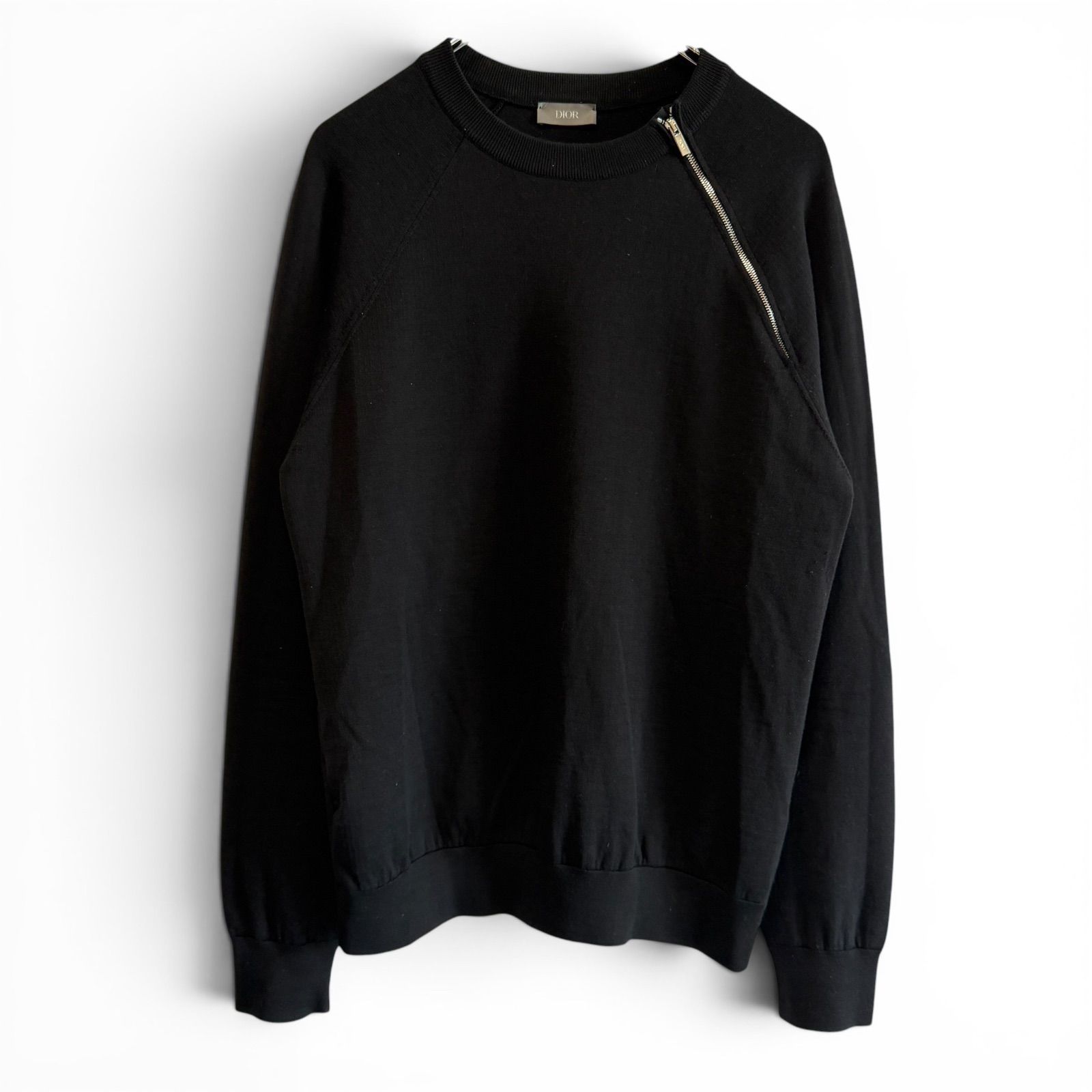 Dior HOMME ディオールオム ニット セーター ジップ ウール ブラック