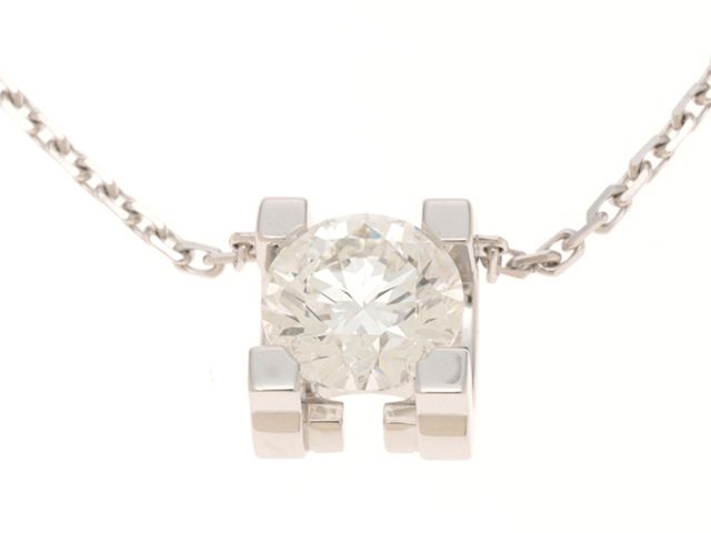 CARTIER カルティエ ジュエリー CドゥNC/WG/D0.60/3.3g 貴金属･宝石 ネックレス K18ホワイトゴールド K18WG シルバー レディース【中古】