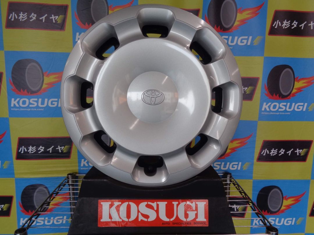 トヨタ　10系シエンタ　純正　新車外し　中古ホイール　4本　5.5J　5穴　PCD100　スチールホイール　鉄チン　170系　atsugiM222