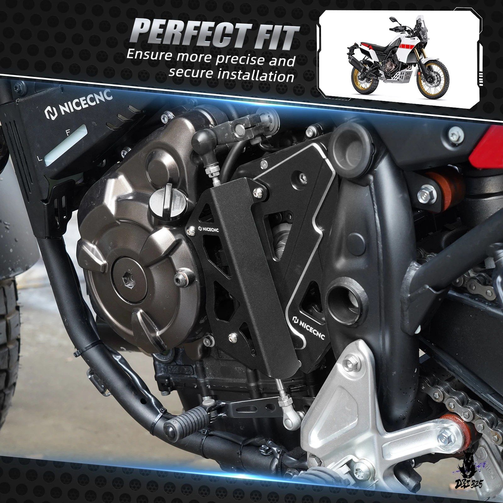 ヤマハ テネレ700 XTZ700 2019-2024 ギアシフトリンケージカバー チェーンガード 15,385円