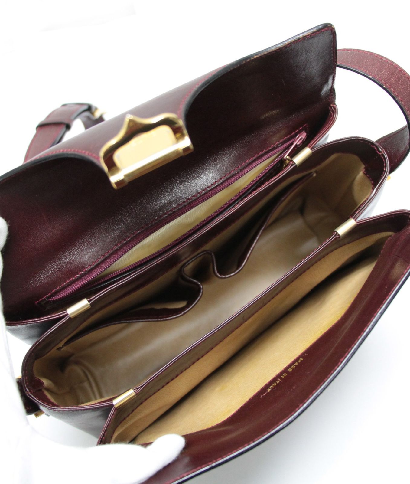 セリーヌ CELINE ヴィンテージ トリオンフ金具 ショルダーバッグ