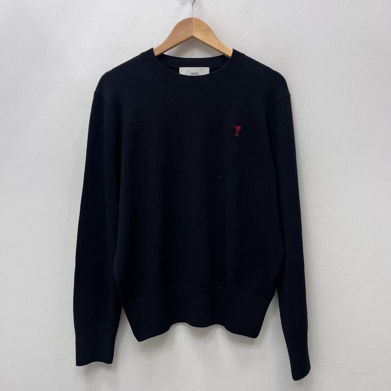 【加古川店】 中古 AMI | アミ ニット Ami de Coeur 国内正規品 HKS826.001 ブラック サイズ：M 【108】