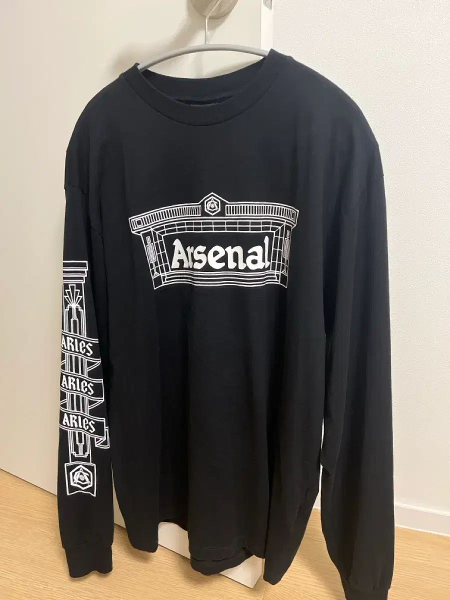 アーセナル ロングスリーブ Tシャツ ブラック