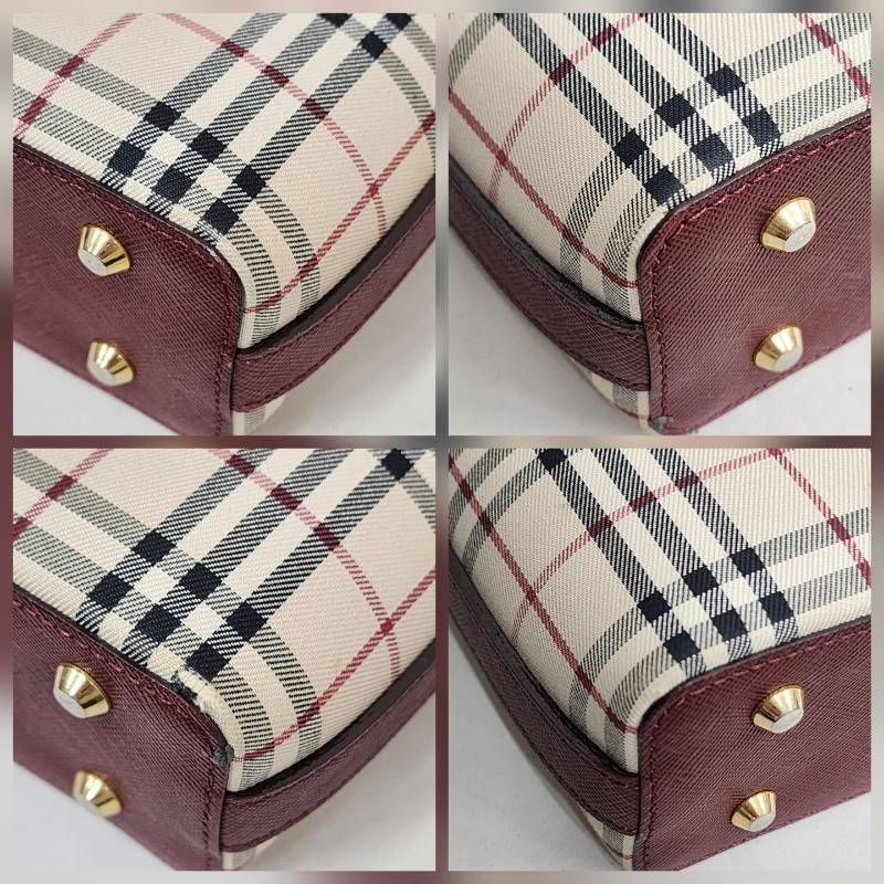 BURBERRY バーバリー ノバチェック ベージュ レザー ワンショルダー