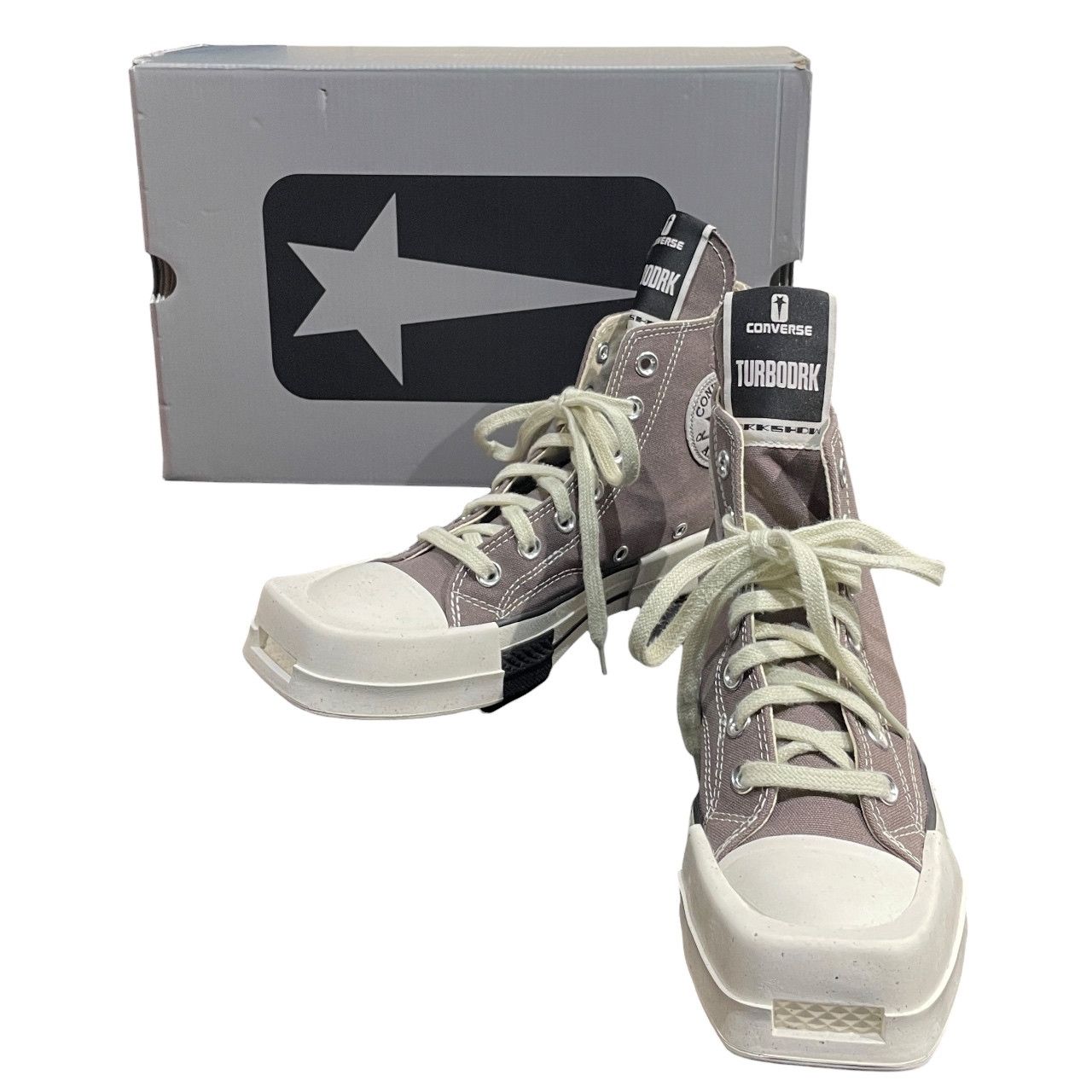 Rick Owens DRKSHDW × CONVERSE TURBODRK Laceless Chuck Taylor All Star 70 Hi スニーカー チャックテイラー シューズ