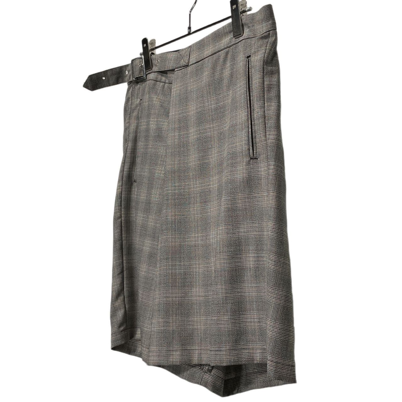 FACETASM 23SS CHECK WRAP PANTS グレンチェックラップデザインハーフ