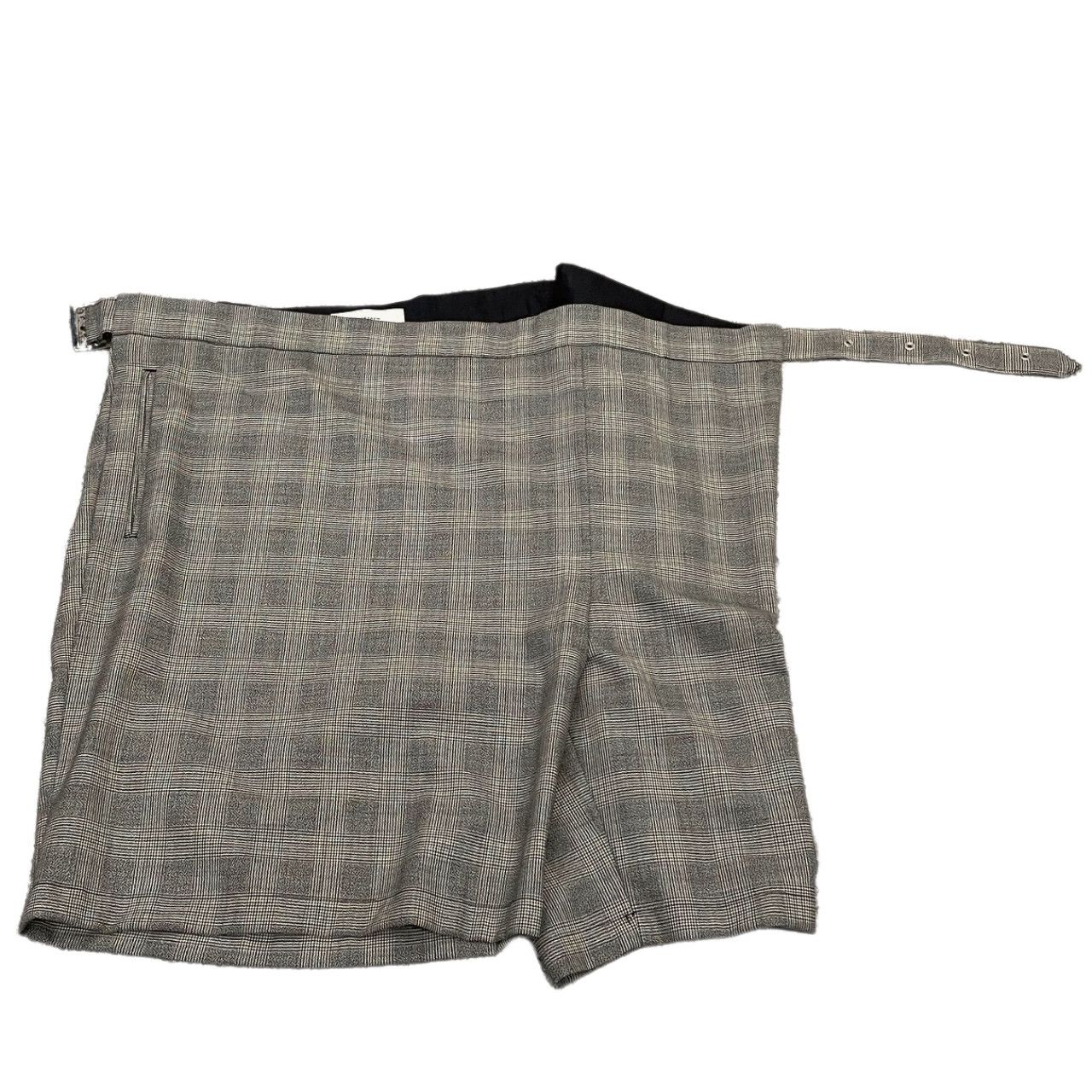 FACETASM 23SS CHECK WRAP PANTS グレンチェックラップデザインハーフ
