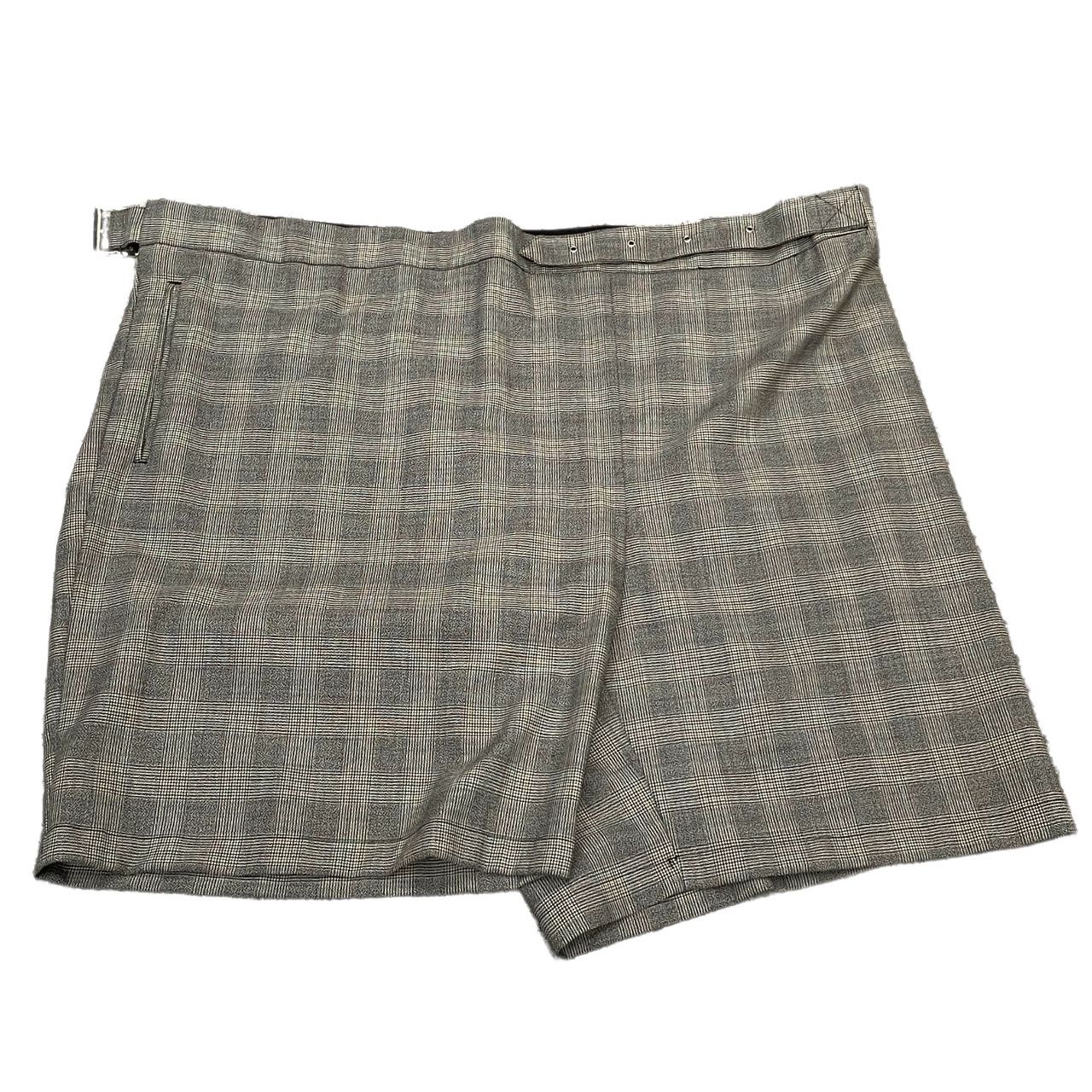 FACETASM 23SS CHECK WRAP PANTS グレンチェックラップデザインハーフパンツ ショーツ ファセッタズム メンズ FACETASM 23SS CHECK WRAP PANTS グレンチェックラップデザインハーフ