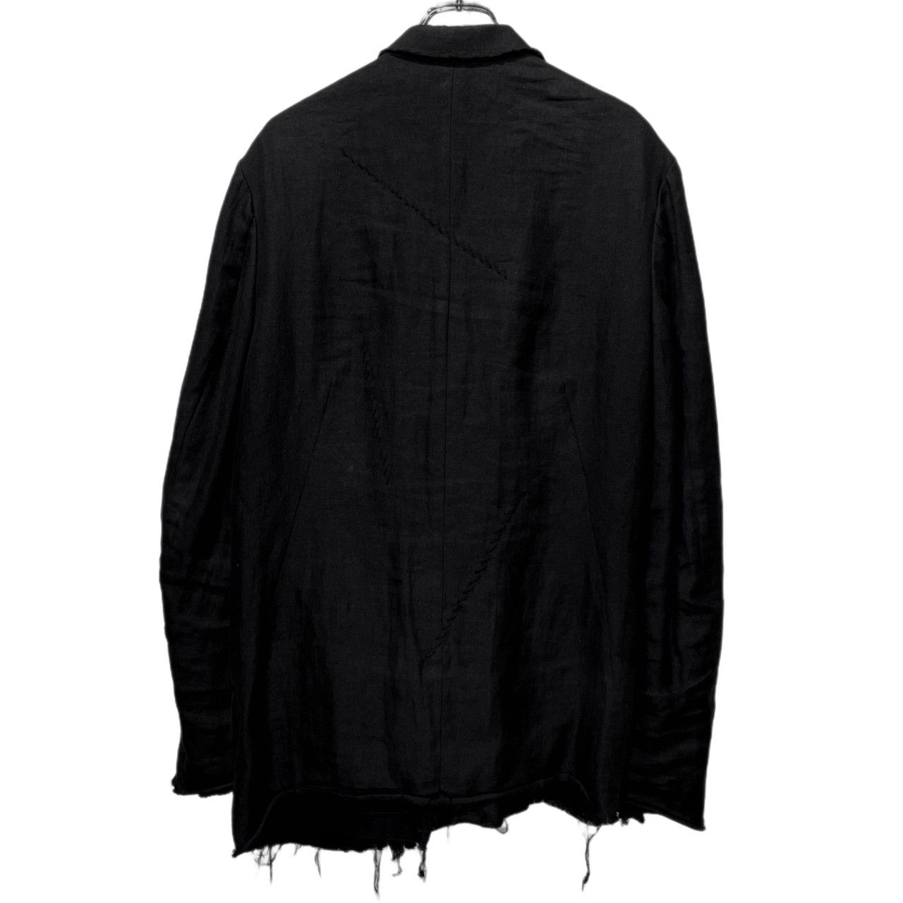 Yohji Yamamoto Pour Homme 22SS 3重レイヤードアシンメトリーカットオフリバーシブルジャケット HG-J09-800 定200,200円 Yohji Yamamoto Pour Homme 22SS 3重レイヤードアシンメトリーカット