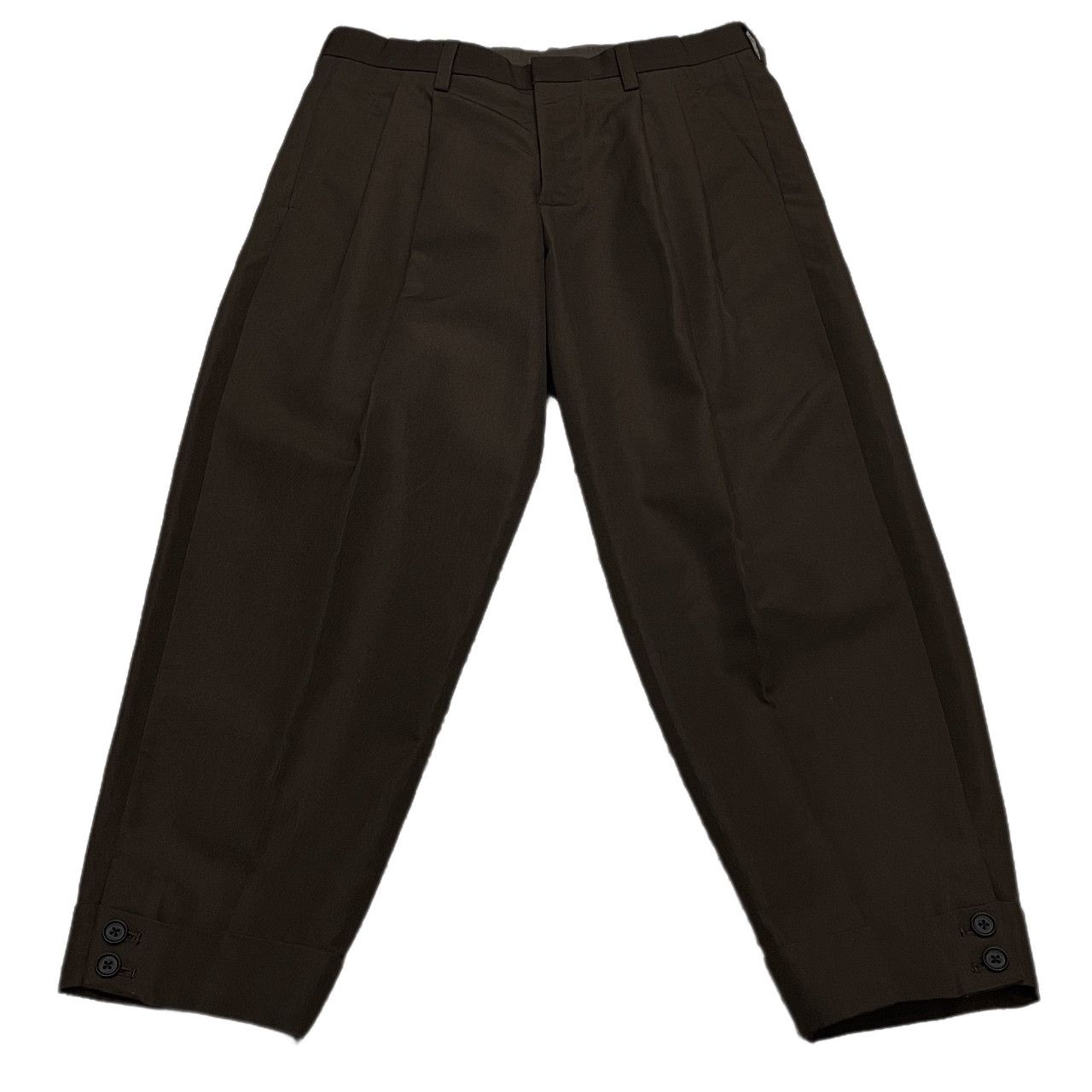メンズ A18562 美品 カラー 21AW ウールカシミヤ 2タックテーパードパンツ1