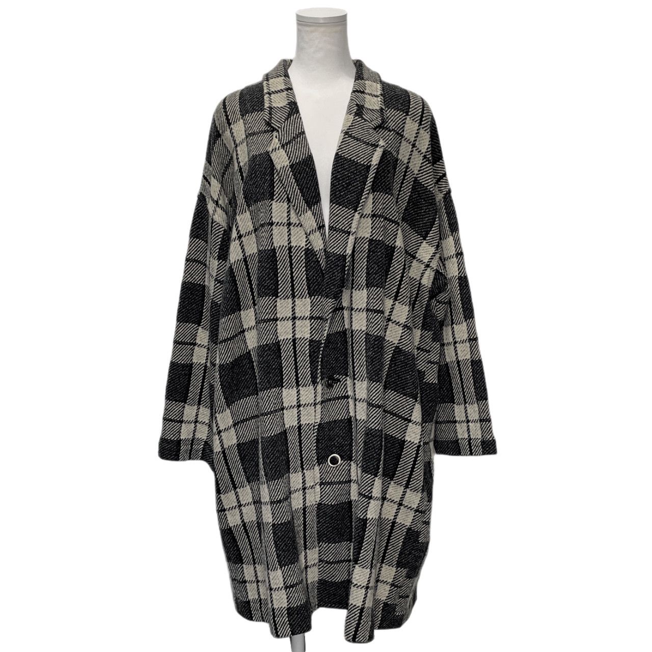 tricot COMME des GARCONS ウールチェックロングコート Archive 80s