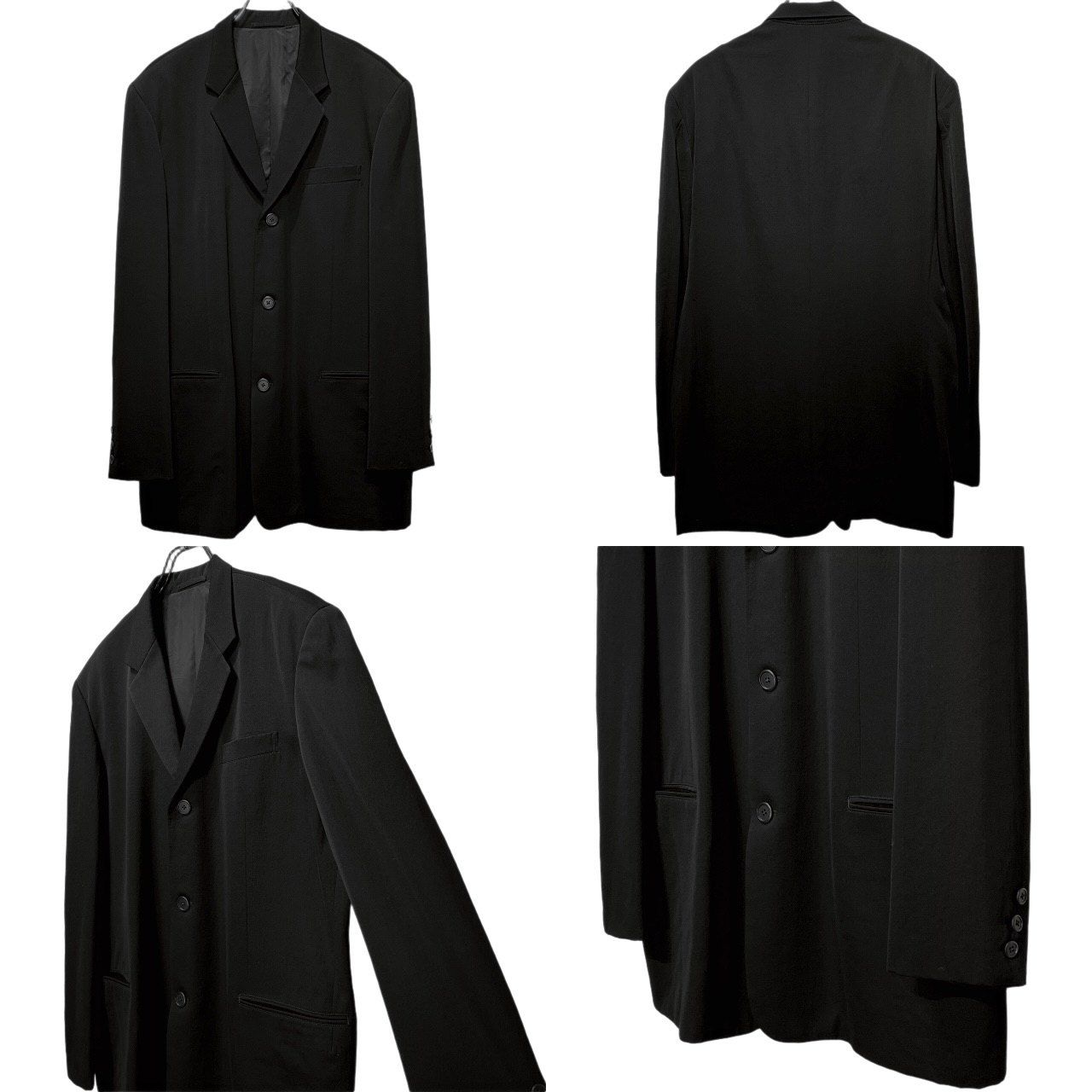 90s 00s YOHJI YAMAMOTO ウールギャバジン　セットアップ Y's for men ウールギャバジンセットアップスーツ 3Bテーラード