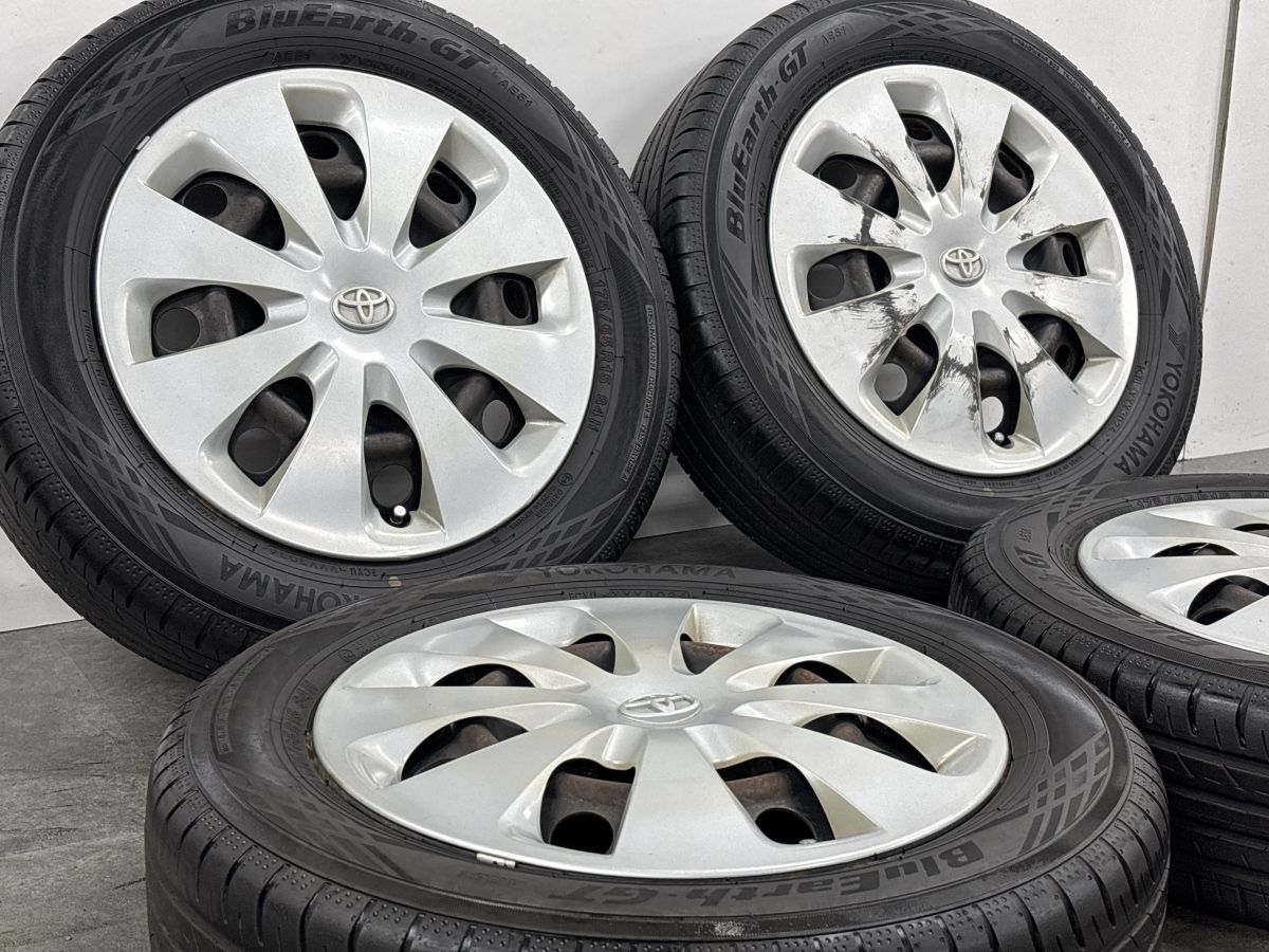トヨタ純正 175/65R15 スペイド アクア カローラ アクシオ ポルテ 2024年製 サマータイヤ付】トヨタ スぺイド 純正 15in 5J +39 PCD100