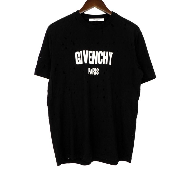 ジバンシィ GIVENCHY 【 BM700D3015 】 フロント ロゴ デストロイ 半袖 Ｔシャツ　51045