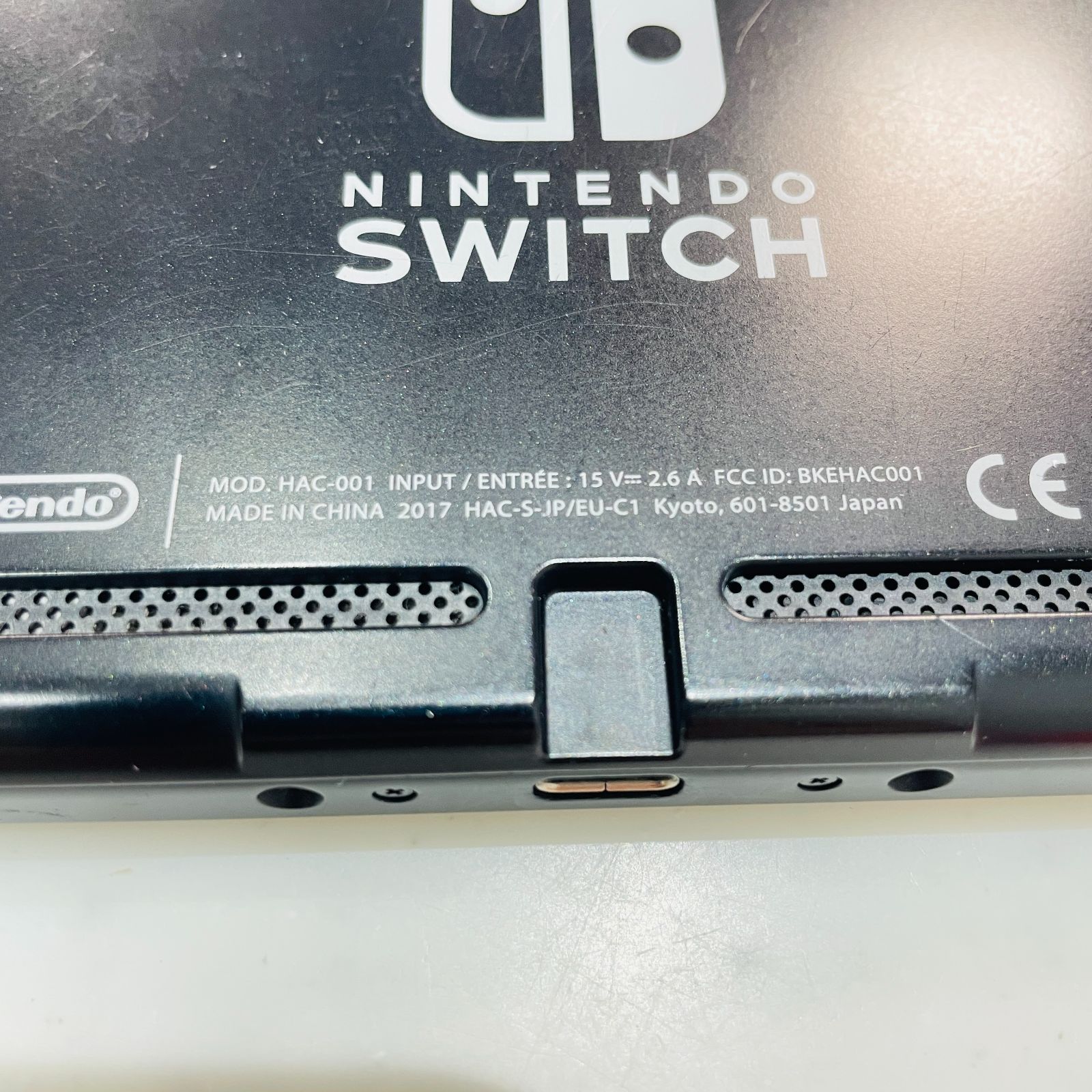 Nintendo Switch 本体 初期型V1 グレー ストラップ欠品 液晶綺麗 動作