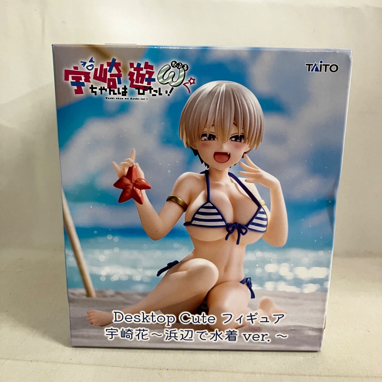 未開封 宇崎ちゃんは遊びたい！ω Desktop Cute 宇崎花 浜辺で水着