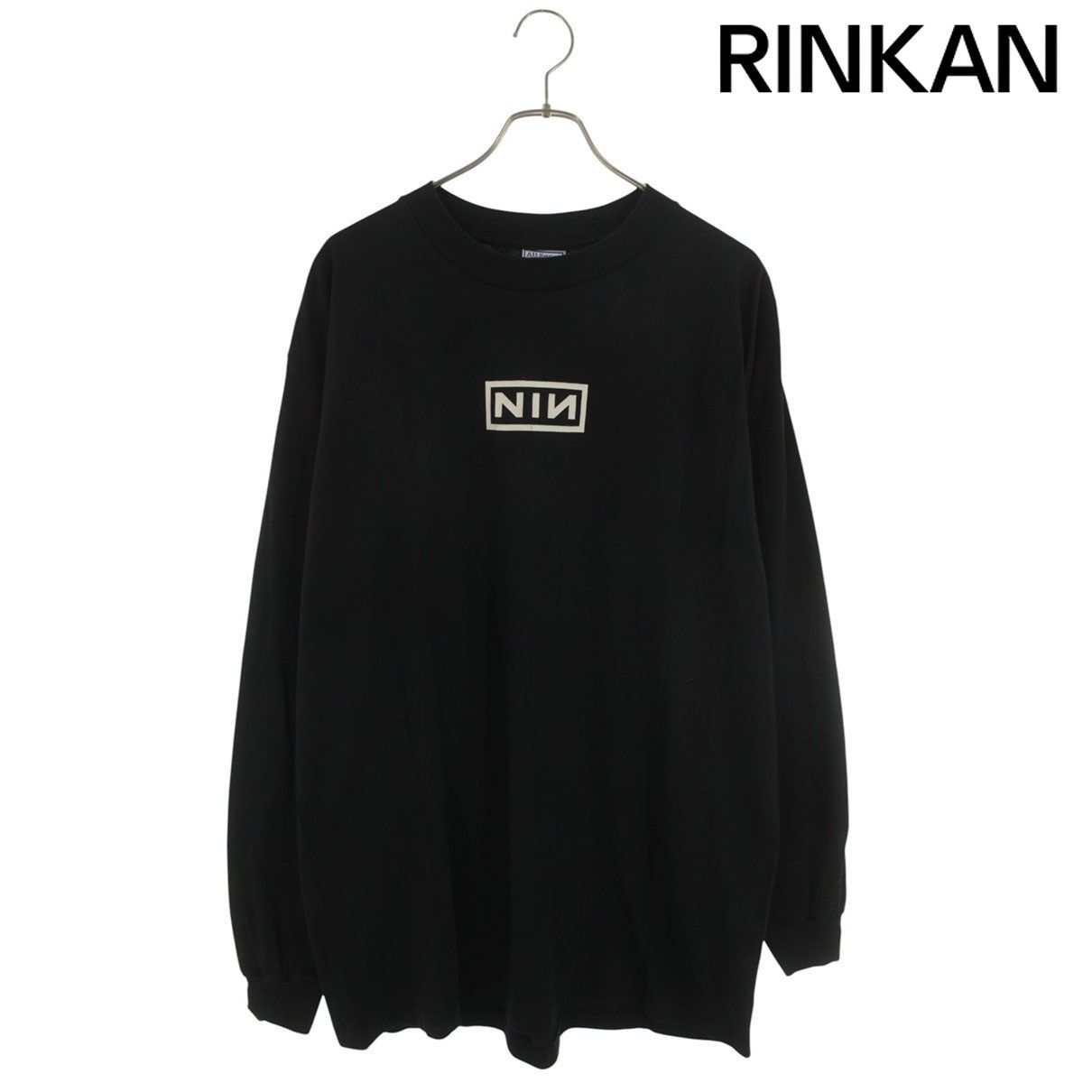 ヴィンテージ 90s NINE INCH NAILS L/S TEE ボックスプリント長袖カットソー メンズ XL