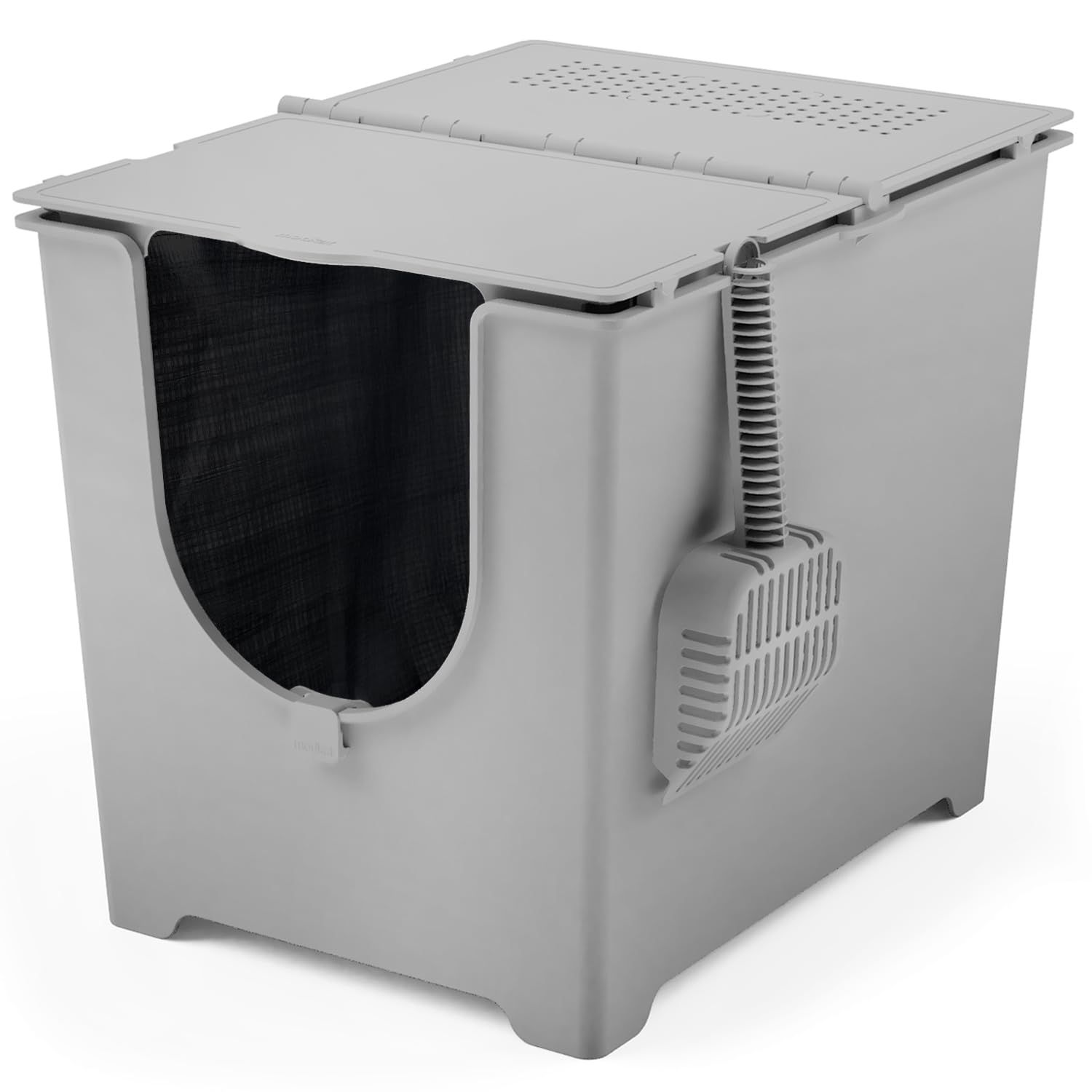 Modkat モデコ(modko) 猫用トイレ本体 フリップリターボックス グレー