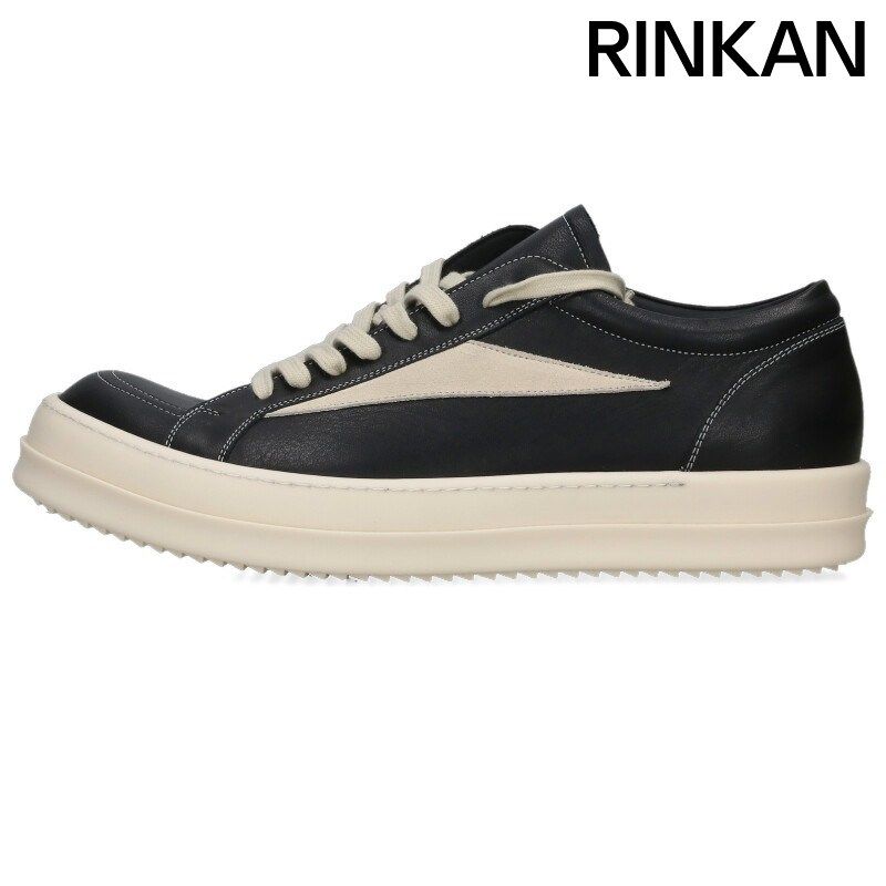 リックオウエンス RU02E1897 VINTAGE SNEAKS ヴィンテージスニークレザーローカットスニーカー メンズ 47 57,057円