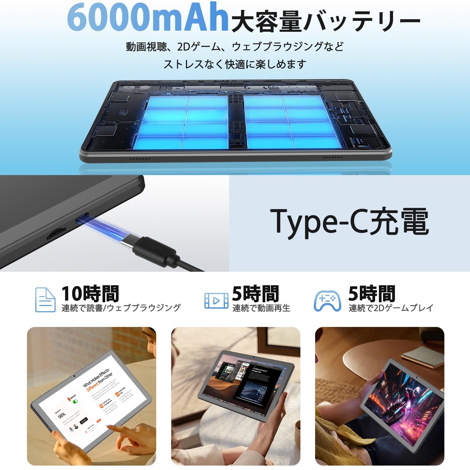 Android15 CUPEISI CP31 タブレット アンドロイド15 Tablet 10.1インチ