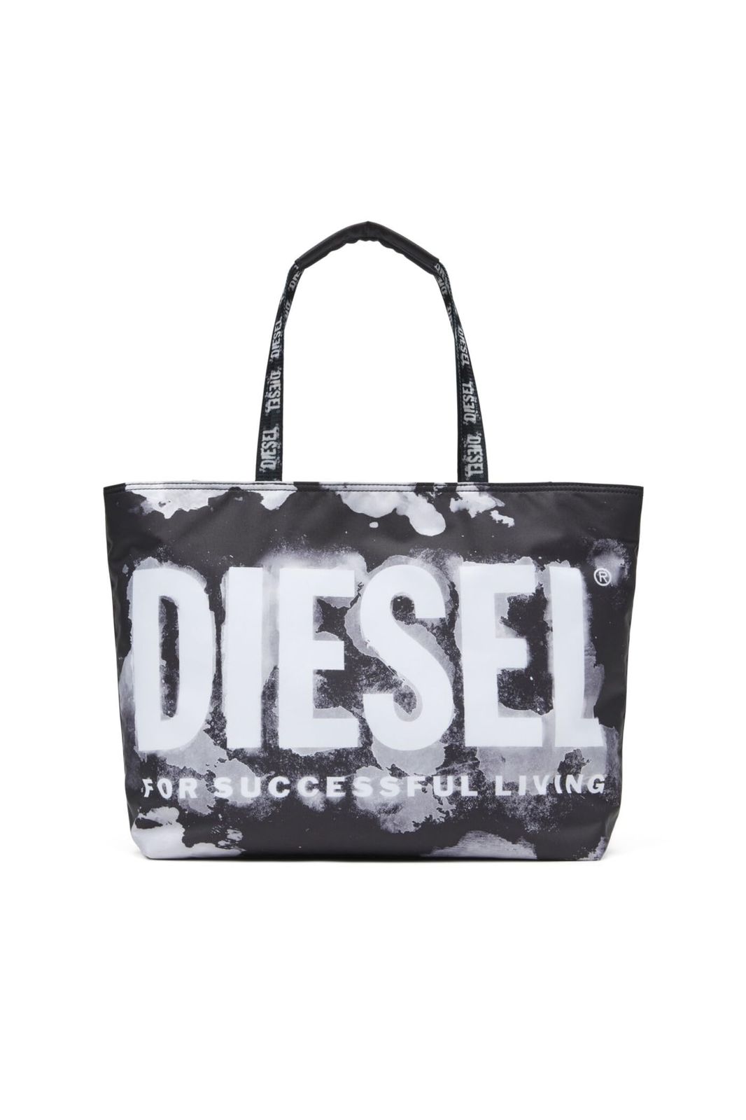 ✨新品タグ付✨DIESEL トートバッグ RAVE TOTE ビッグロゴ 黒 Diesel] (ディーゼル) メンズ トートバッグ RAVE TOTE NS X