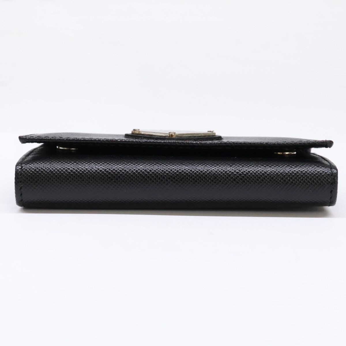 PRADA プラダ 【美品】トライアングルロゴ サフィアーノレザー 6連