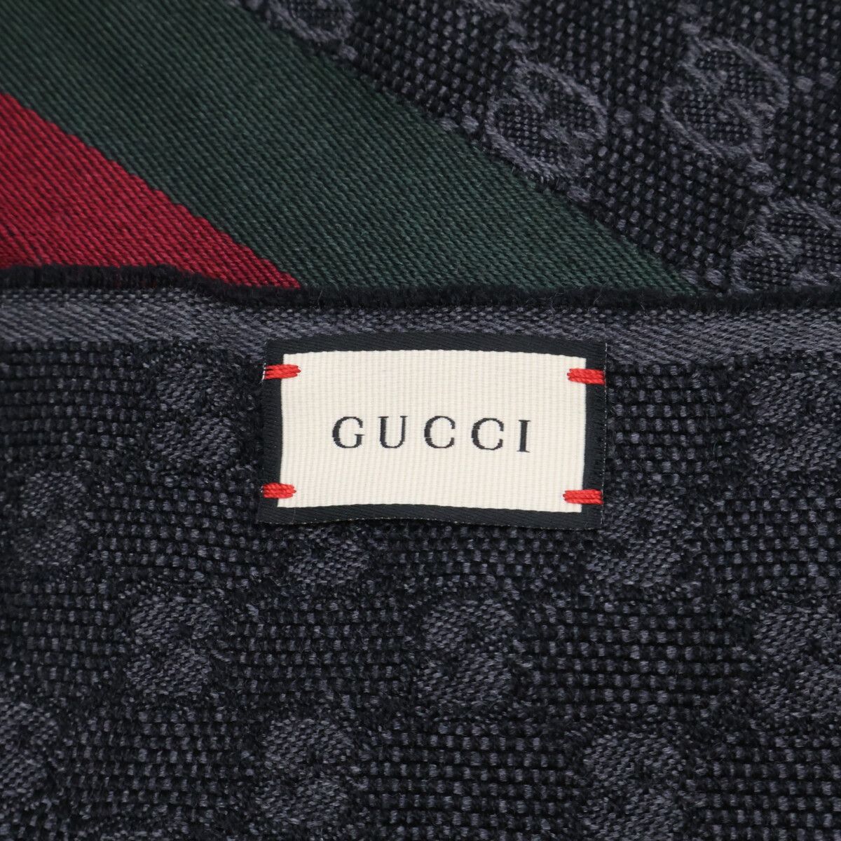 GUCCI グッチ 【即決/国内正規】シェリーライン GG柄 シルク/ウール 37 X 180 cm GUCCI グッチ 【即決/国内正規】シェリーライン GG柄 シルク/ウール 37