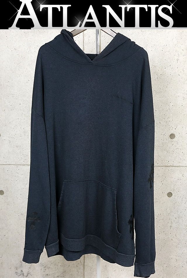 CHROME HEARTS 銀座店 クロムハーツ Y NOT クロスパッチ パーカー 長袖 メンズ size:XL 黒 103537