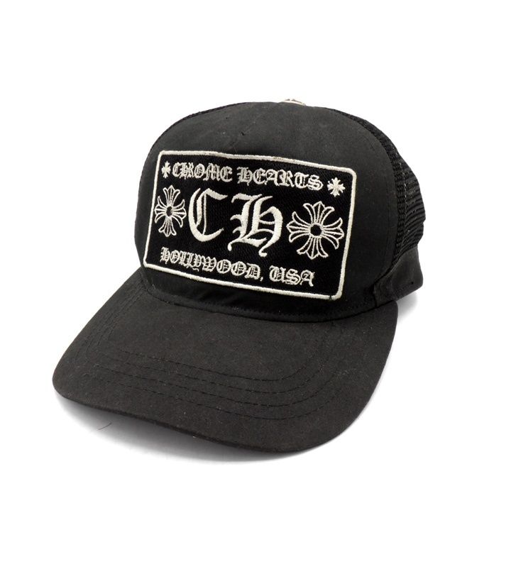 クロムハーツ CHROME HEARTS 【 CH TRUCKER CAP 】 CH 刺繍 ワッペン トラッカー キャップ　51048